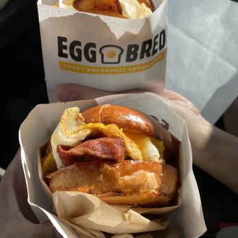 Eggbred - Bacon egg and cheese sandwich - Breakfast & Brunch Near Me - La Habra, California