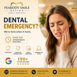Peabody Smile Design - Dental emeergency