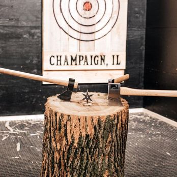 The Axe Bar - two targets in the background - Dance Clubs Near Me - Champaign, Illinois
