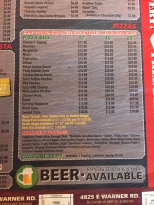 Menu photo 1 Zesty Zzeeks Pizza and Wings Tempe, AZ Menu photo 1 Zesty Zzeeks Pizza and Wings Tempe, AZ
