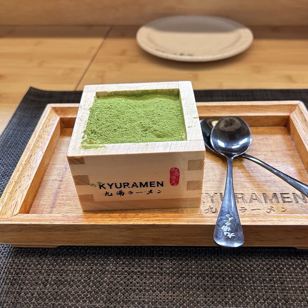 Kyuramen - Brookline - Matcha cake - Ramen Near Me - Brookline, Massachusetts