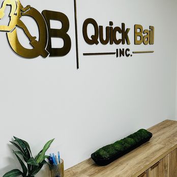 Quick Bail Bonds - Lobby Wall Sign and Check in Table - Bail Bondsmen Near Me - Phoenix, Arizona Quick Bail Bonds - Lobby Wall Sign and Check in Table - Bail Bondsmen Near Me - Phoenix, Arizona