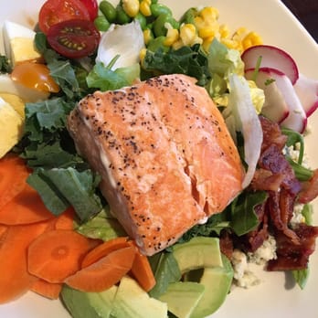 Yard House - Cobb salad with salmon. - Bars Near Me - Glenview, Illinois