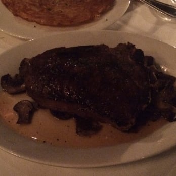 Rare Steakhouse - Kansas strip with mushrooms - Steakhouses Near Me - Madison, Wisconsin Rare Steakhouse - Kansas strip with mushrooms - Steakhouses Near Me - Madison, Wisconsin