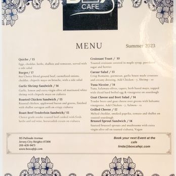 Box Cafe - Food Menu (07/13/23). @BoxCafeJC #JerseyCity #NewJersey #French #Bistro - Cafes Near Me - Jersey City, New Jersey Box Cafe - Food Menu (07/13/23). @BoxCafeJC #JerseyCity #NewJersey #French #Bistro - Cafes Near Me - Jersey City, New Jersey