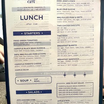 The Blue Hen Cafe - Lunch starters - Southern Near Me - Saint Augustine, Florida The Blue Hen Cafe - Lunch starters - Southern Near Me - Saint Augustine, Florida
