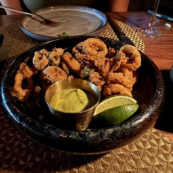 Toca Madera - Calamari - waiter recommended and delicious - Steakhouses Near Me - Houston, Texas
