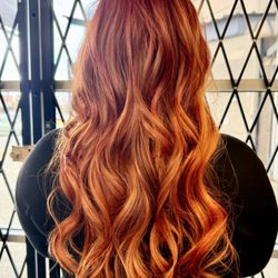 Tammy's Hair Design - Fall red ,
20 inch nano hair extensions
Beautiful blend of colours