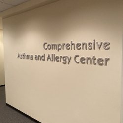 Comprehensive Asthma and Allergy Center - Inside of office sign.