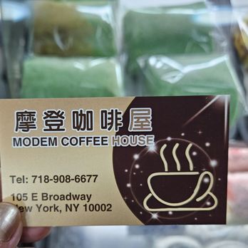 Modern Coffee House - Business card - Cafes Near Me - New York, New York Modern Coffee House - Business card - Cafes Near Me - New York, New York