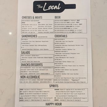 The Local - Menu Oct 2025 - Wine Bars Near Me - Henderson, Nevada
