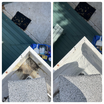 L.A's Best Rain Gutters Solutions - Corner piece sealed properly. - Gutter Services Near Me L.A's Best Rain Gutters Solutions - Corner piece sealed properly. - Gutter Services Near Me