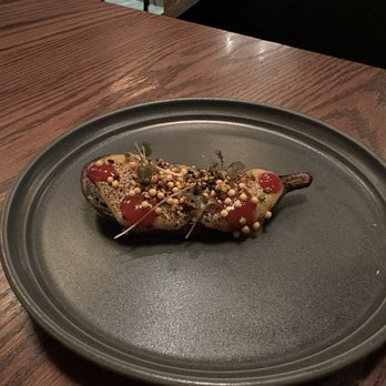 Proxi - Grilled Eggplant & Caramelized Miso - Tapas/Small Plates Near Me - Chicago, Illinois Proxi - Grilled Eggplant & Caramelized Miso - Tapas/Small Plates Near Me - Chicago, Illinois