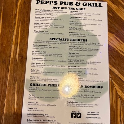 Menu photo 3 Pepi's Pub and Grill Racine, WI Menu photo 3 Pepi's Pub and Grill Racine, WI