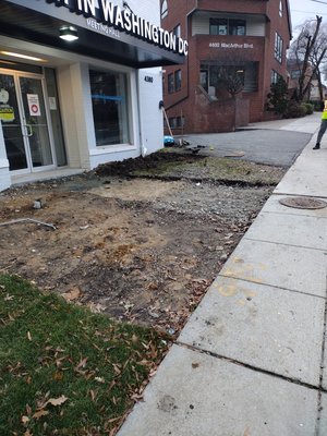 we are building paver front entrance in Washington DC - akm Construction is going to build a paver entrance of this commercial building in Washington DC we are building paver front entrance in Washington DC - akm Construction is going to build a paver entrance of this commercial building in Washington DC