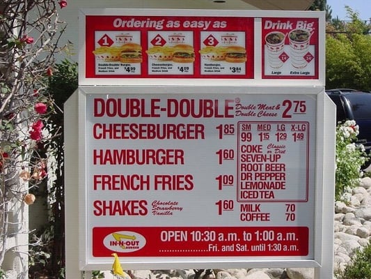 Menu photo 6 In-N-Out Burger Las Vegas, NV Menu photo 6 In-N-Out Burger Las Vegas, NV
