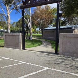 The entrance.