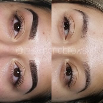 Skin Ink Studio - A before and after photo of microblading and shading. - Permanent Makeup Near Me - St. Charles, Illinois Skin Ink Studio - A before and after photo of microblading and shading. - Permanent Makeup Near Me - St. Charles, Illinois