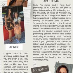 Epiphany IV Therapy & Weight Loss - A little about me! Personalized, professional IV Therapy care, all via convenient, mobilized services to your home, party, or business.