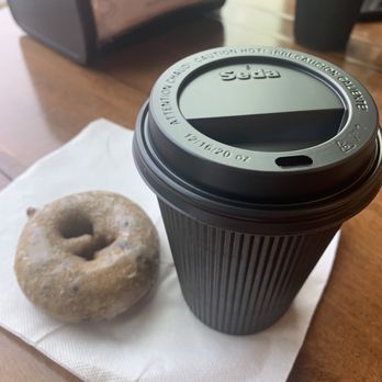 Breadworks By Bridges - Americano and donut - Donuts Near Me - Greencastle, Indiana