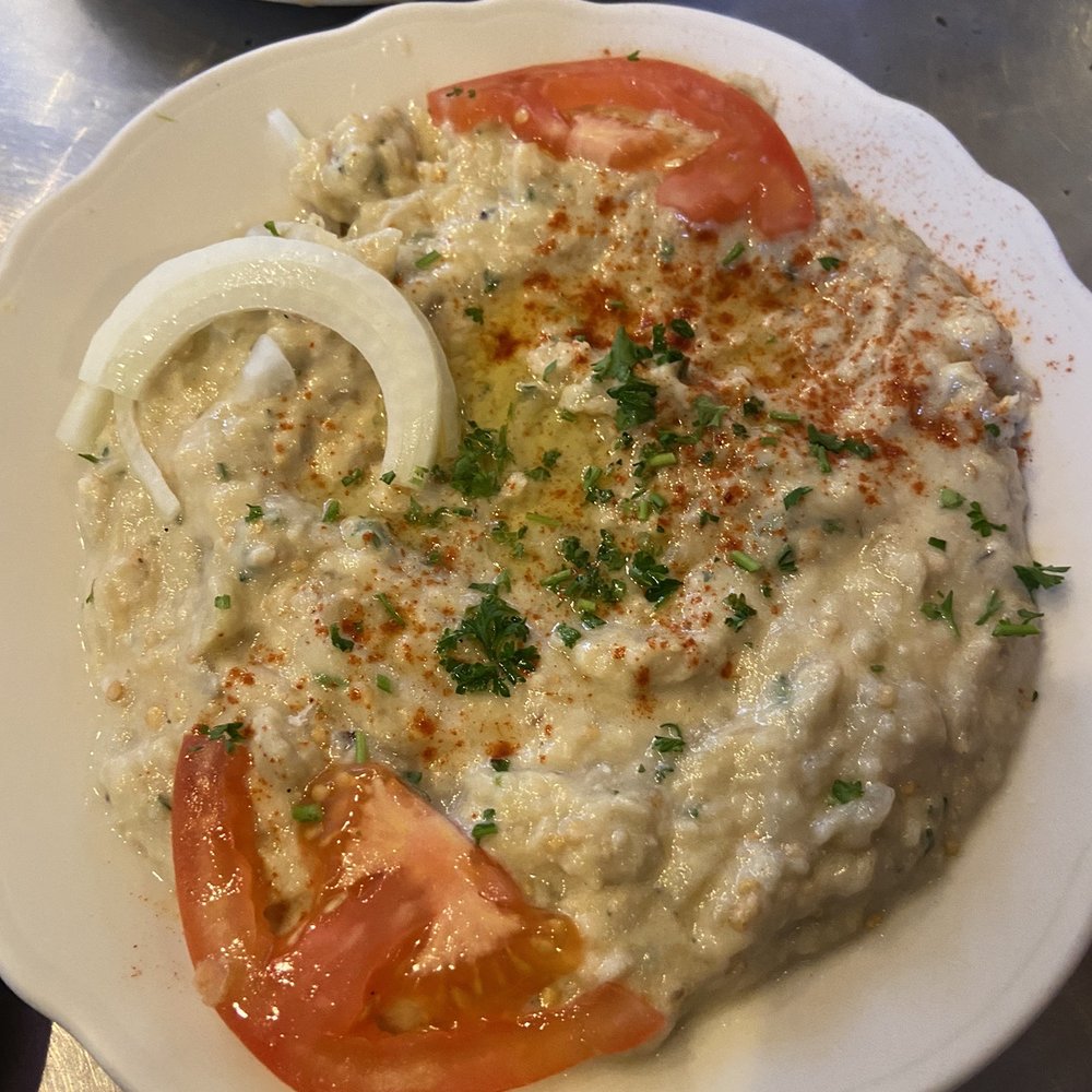 Old Jerusalem Restaurant - Baba Ganouj Entree - Middle Eastern Near Me - Chicago, Illinois