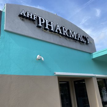 AHF Pharmacy - Street sign - Pharmacy Near Me - Wilton Manors, Florida