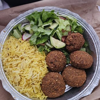 Cravingrill - Falafel plate. It's delicious, but it needs more hummus than comes with it by default. I will absolutely order this again. - Mediterranean Near Me - Fort Bragg, California