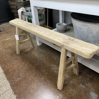 Antique Trove - Elmwood long bench 53" - $248 - Antiques Near Me - Roseville, California