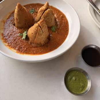 Central By Saffron Valley - Appetizer - Butter Chicken Samosa. So delicious!!! - Indian Near Me - Salt Lake City, Utah Central By Saffron Valley - Appetizer - Butter Chicken Samosa. So delicious!!! - Indian Near Me - Salt Lake City, Utah