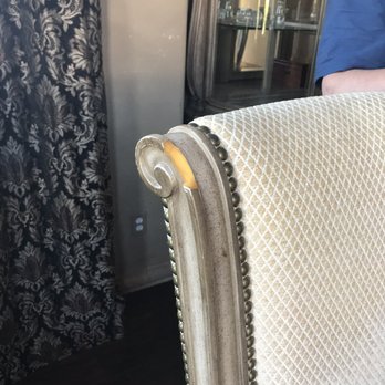 Bigelow Vacation Rentals - Example of a chipped chair in dining room. - Vacation Rentals Near Me
