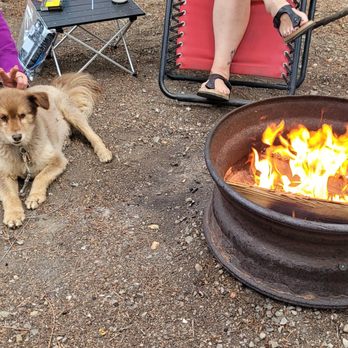 Gold Panner Campground - Campfire! - Campgrounds Near Me - Cherryville, British Columbia