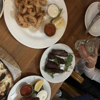 Pazza Notte - tapas (calamari, steak skewers, crab stuffed shrimp) - Italian Near Me - New York, New York