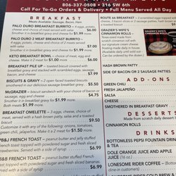Yolos - Breakfast menu