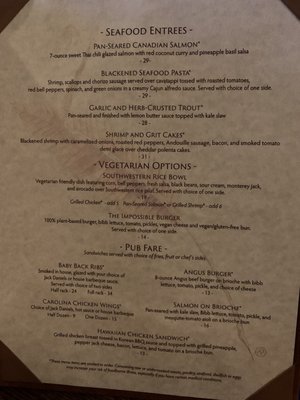 Menu photo 3 Timberlake's Restaurant Blowing Rock, NC