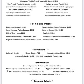 Two Niner Diner - Menu - Diners Near Me - Petaluma, California Two Niner Diner - Menu - Diners Near Me - Petaluma, California