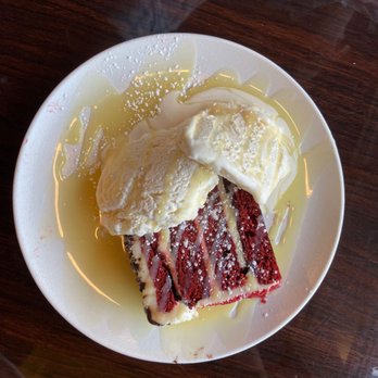 White Rabbit Dessert Experience - Red velvet cake with ice cream - Desserts Near Me - Rochester, New York