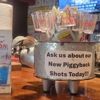 Famous Dave's Bar-B-Que - Add on piggy back shots with a free shot glass! - Barbeque Near Me - Orland Park, Illinois