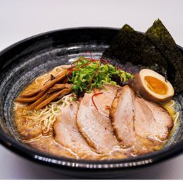 Squid Ink Garlic Ramen