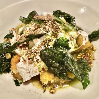 The Red Hen - Liuzzi Burrata, Maple-Roasted Acorn Squash, Lacinato Kale, Hazelnut Pesto, Toasted Pistachio "Dukkah" - Italian Near Me - Washington, DC, District of Columbia The Red Hen - Liuzzi Burrata, Maple-Roasted Acorn Squash, Lacinato Kale, Hazelnut Pesto, Toasted Pistachio "Dukkah" - Italian Near Me - Washington, DC, District of Columbia