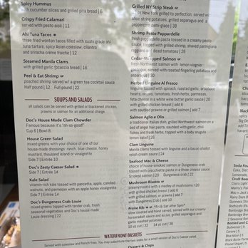 Doc's Marina Grill - Menu - American Near Me - Bainbridge Island, Washington Doc's Marina Grill - Menu - American Near Me - Bainbridge Island, Washington
