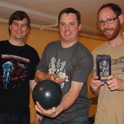 PEP Bowl - Andrew, Alex and 2 time "king of the hill" champ in the middle Casey.