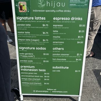 Hijau - Menu - Coffee & Tea Near Me - Cupertino, California Hijau - Menu - Coffee & Tea Near Me - Cupertino, California