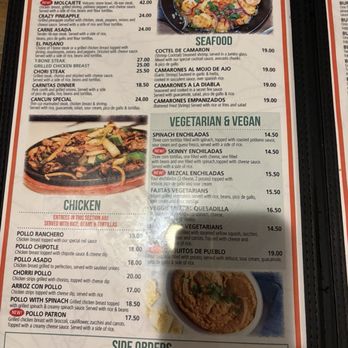 Casa Mezcal - Extensive vegetarian options even outside of this section pictured - Mexican Near Me - Perryville, Maryland Casa Mezcal - Extensive vegetarian options even outside of this section pictured - Mexican Near Me - Perryville, Maryland