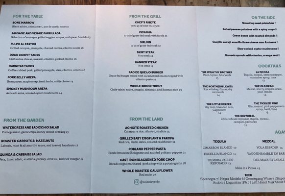 Menu photo 7 Colonia Verde Brooklyn, NY