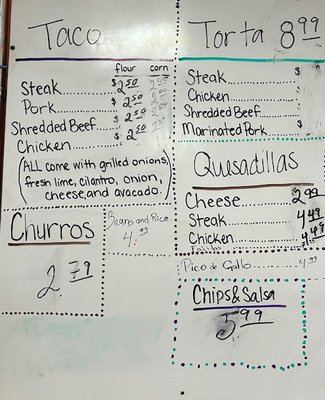 Menu photo 2 Taqueria Monterrey Commerce, OK Menu photo 2 Taqueria Monterrey Commerce, OK