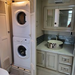 Mountain View Rv Service - Stackable washer/dryer install in Newmar product.