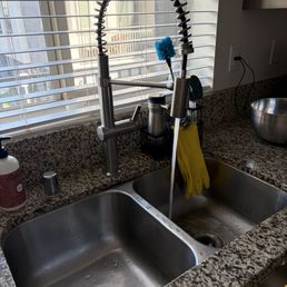 New sink faucet installed