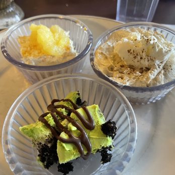 Barb & Ernie's Restaurant - Lemon delight, grasshopper pie, B52 tiramisu. - German Near Me - Edmonton, Alberta