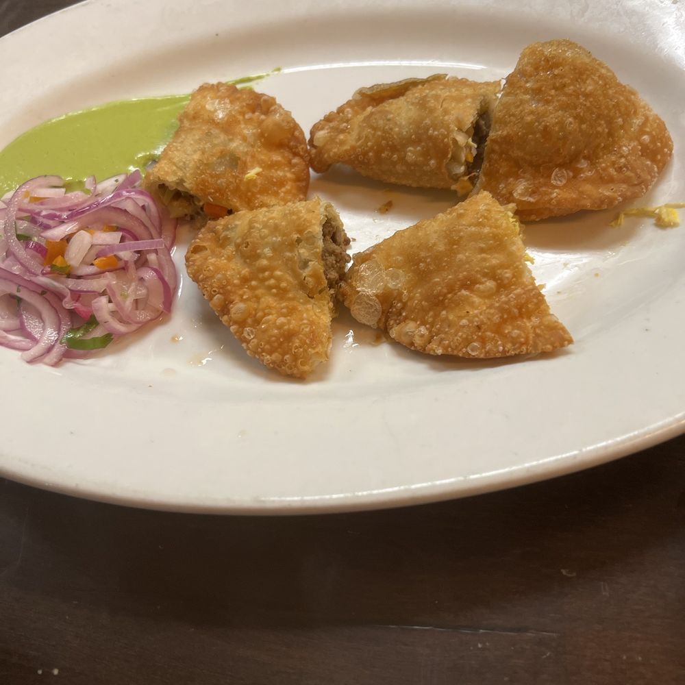 Sazon Peruvian Cuisine & Deli - 4x $16- Empanadas, pork, beef, chicken and veggie So delicious! We love them all. - Peruvian Near Me - Santa Rosa, California Sazon Peruvian Cuisine & Deli - 4x $16- Empanadas, pork, beef, chicken and veggie So delicious! We love them all. - Peruvian Near Me - Santa Rosa, California