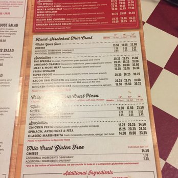 Giordano's - menu - Pizza Near Me - Orlando, Florida